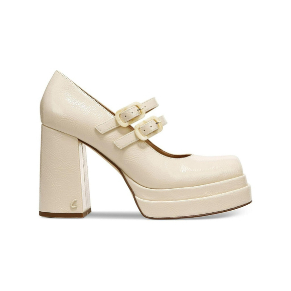 Circus NY By Sam Edelman Chunky Block Heel Platform Cream White SZ 10 M Cosplay - Picture 4 of 16